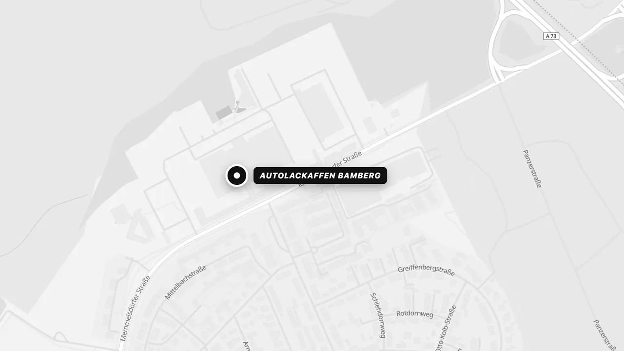 Karte: Autolackaffen Bamberg, Memmelsdorfer Straße 211, 96052 Bamberg