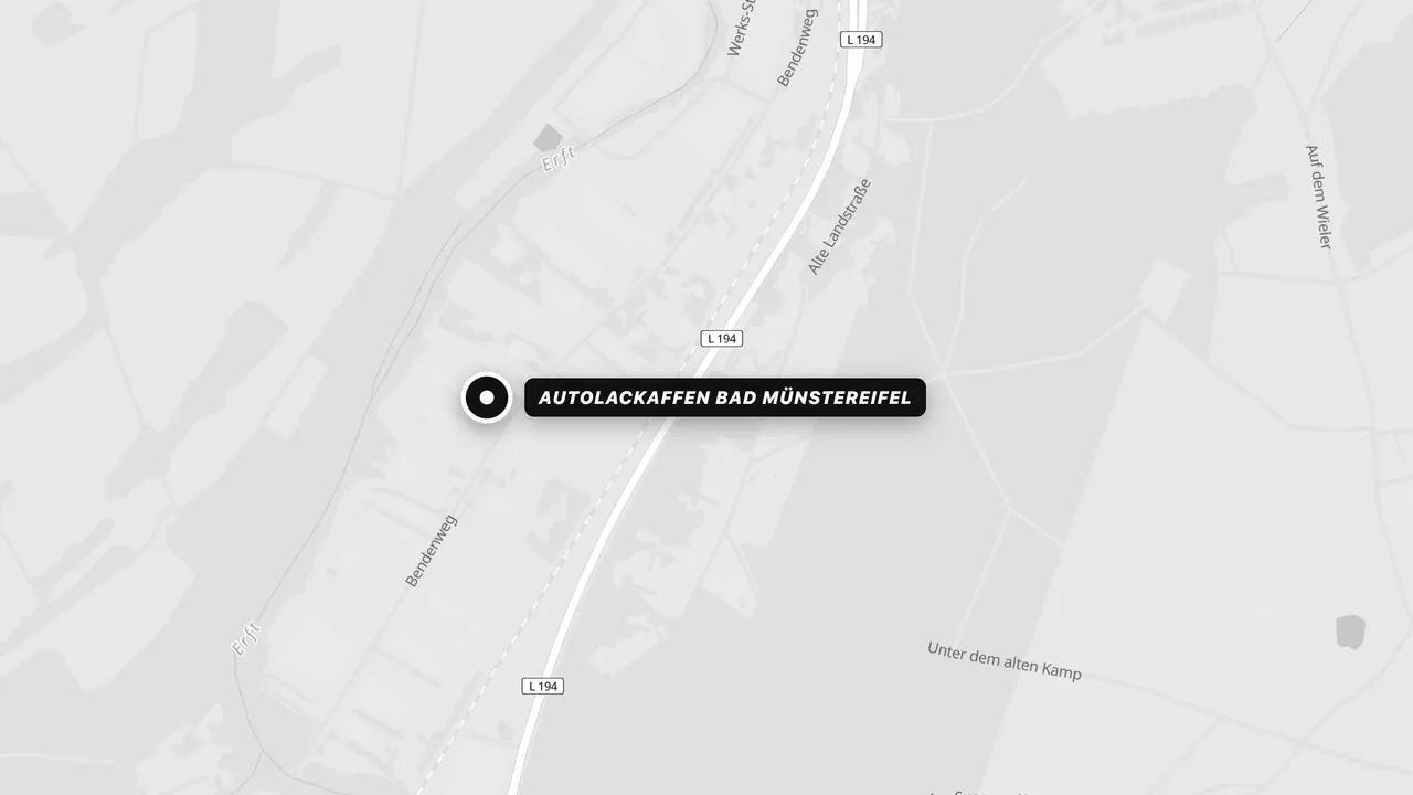 Karte: Autolackaffen Bad Münstereifel, Bendenweg 79, 53902 Bad Münstereifel